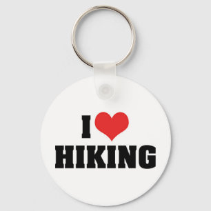 I Love Hiking Keychain
