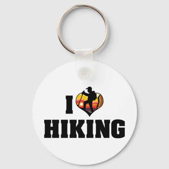 I Love Hiking Keychain (Front)