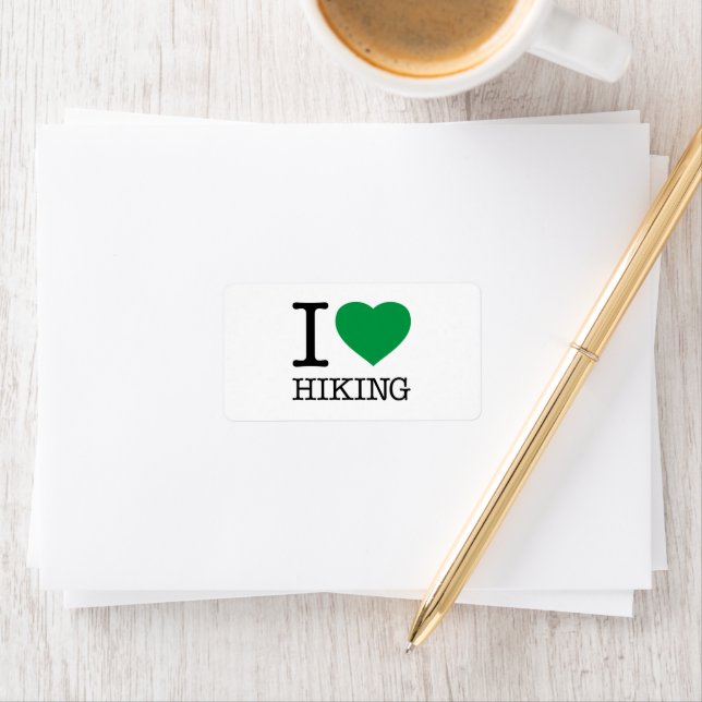 I LOVE HIKING LABEL (Insitu)