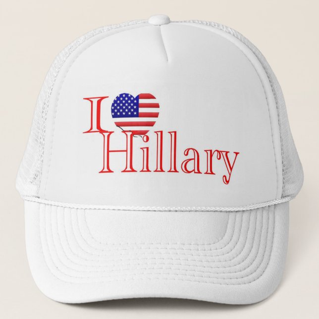 I Love Hillary  Hat (Front)