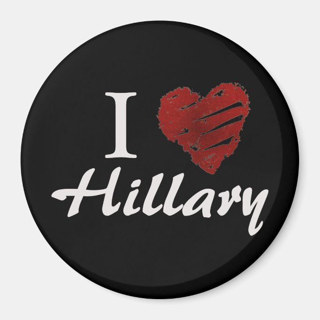I love Hillary Magnet (Front)