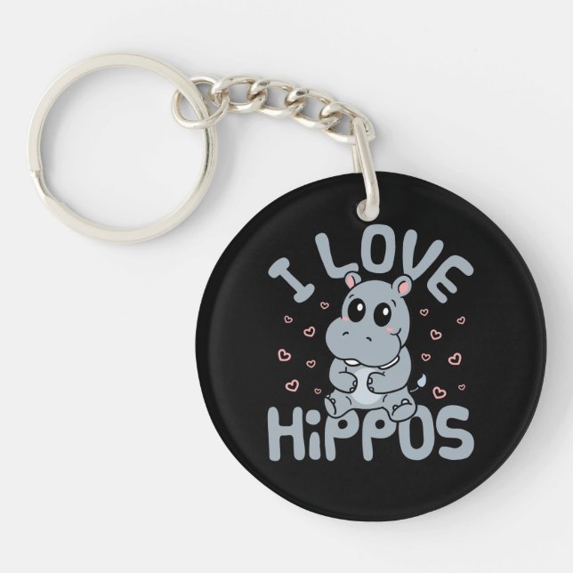 I Love Hippopotamus mignon Hippopotamus Lover (Devant)