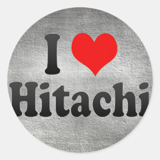 I Love Hitachi, Japan Classic Round Sticker