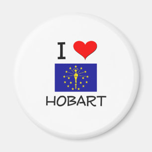 I Love HOBART Indiana Magnet