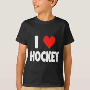 I Love Hockey - Heart Goalie Forward Hockey Mom Da T-Shirt