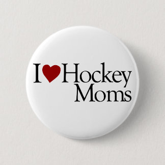 I Love Hockey Moms (Sarah Palin) 2 Inch Round Button