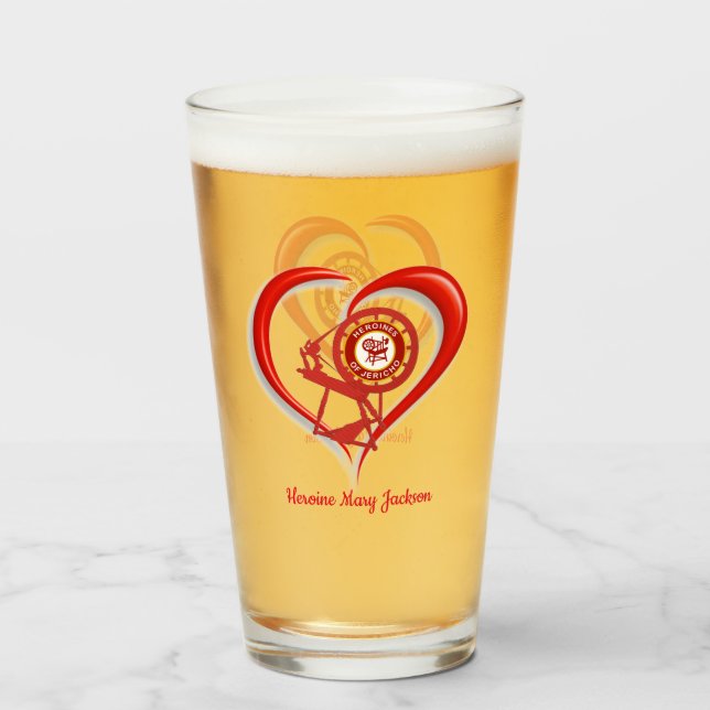 I Love HOJ Glass (Front Filled)