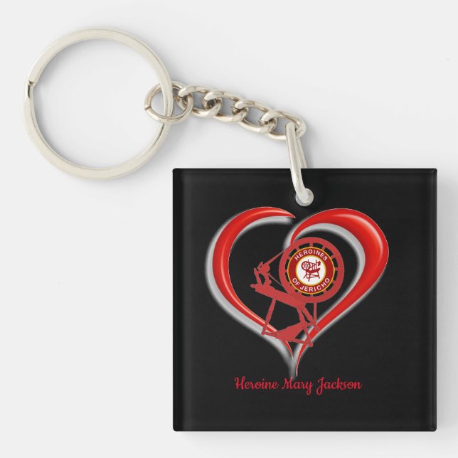 I Love HOJ Keychain (Front)