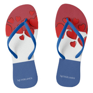I Love Holland, Flag of the Netherlands Flip Flops