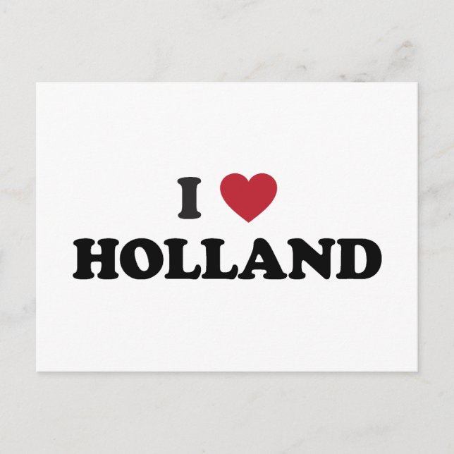 I Love Holland Postcard (Front)