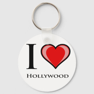 I Love Hollywood Keychain