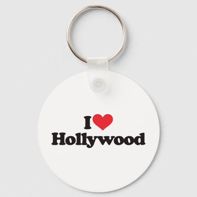I Love Hollywood Keychain (Front)
