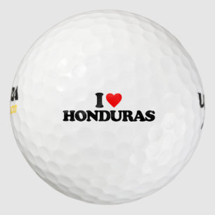 I LOVE HONDURAS GOLF BALLS