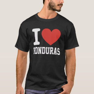 I Love Honduras Heart Souvenir Lovers Pride Travel T-Shirt