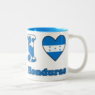 I love Honduras Two-Tone Coffee Mug
