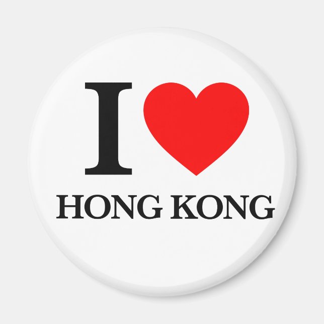 I Love Hong Kong Magnet (Front)