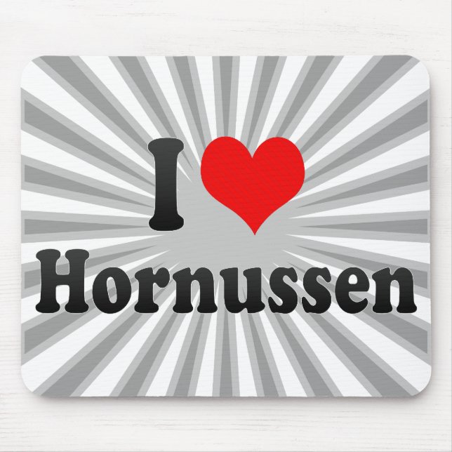 I love Hornussen Mouse Pad (Front)