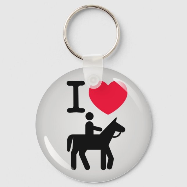 I love horseriding keychain (Front)