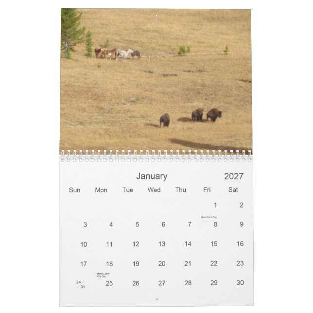 I love horses 2012 calendar (Jan 2027)