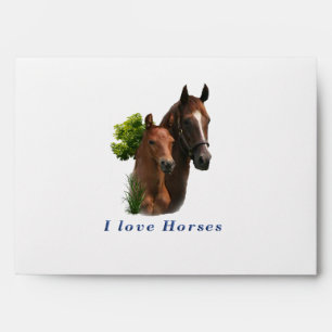 I love horses envelope