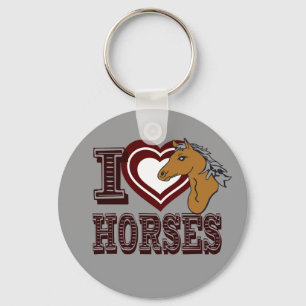 I love Horses Keychain
