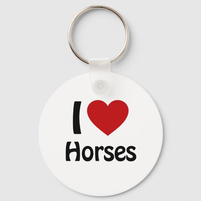 I love Horses Keychain (Front)