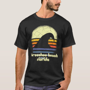 I Love Horseshoe Beach Florida Ocean Wave Fl T-Shirt