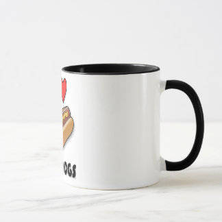 I Love Hot Dogs Mug
