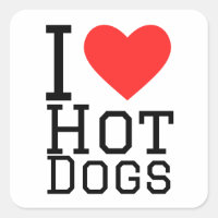 I love hot dogs