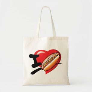 I Love Hotdogs Tote Bag