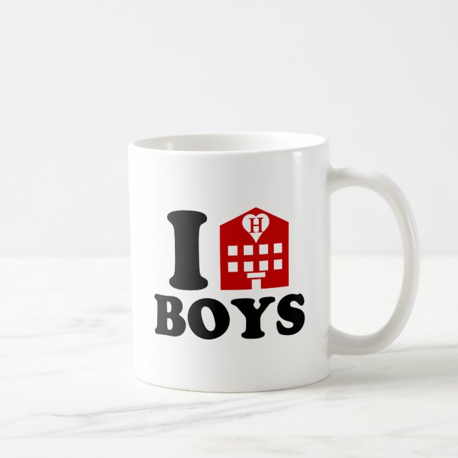 I Love Hotel Boys Coffee Mug (Right)