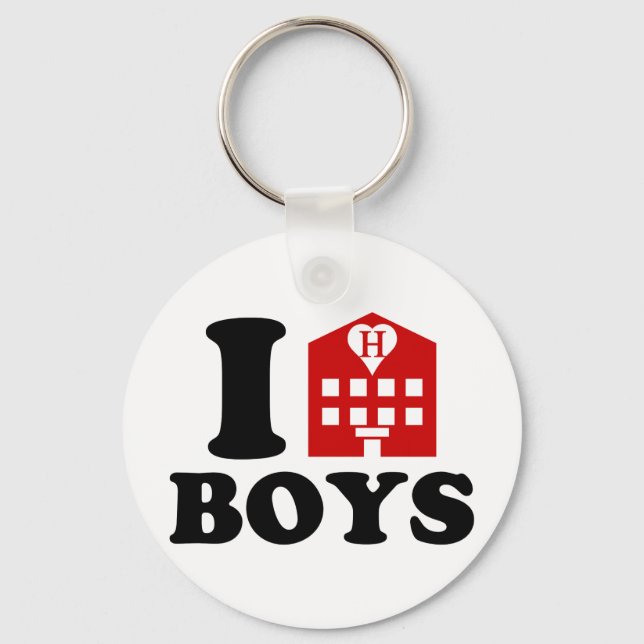 I Love Hotel Boys Keychain (Front)