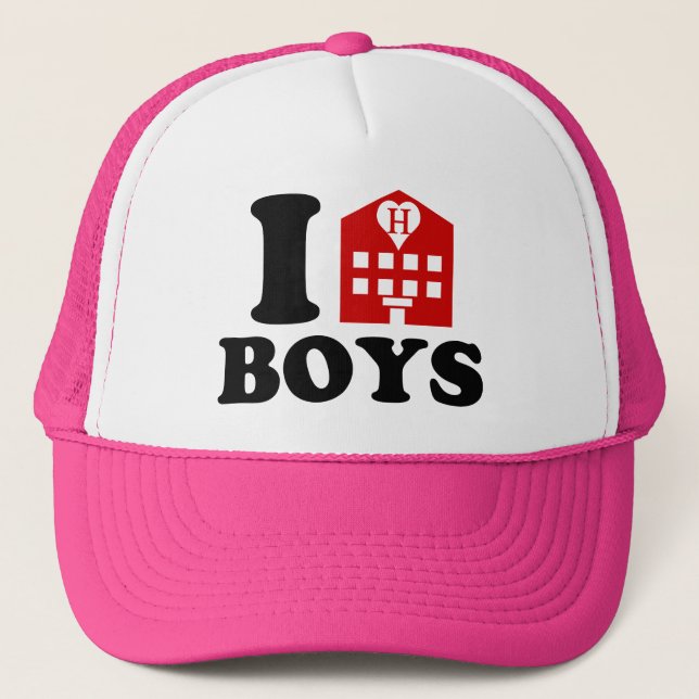 I Love Hotel Boys Trucker Hat (Front)