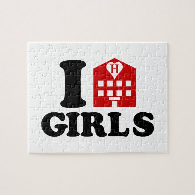 I Love Hotel Girls Jigsaw Puzzle (Horizontal)