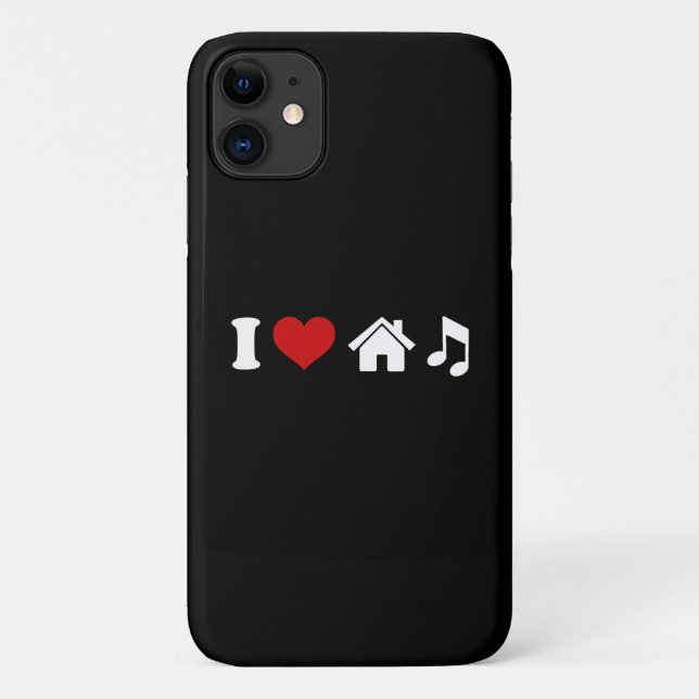 I Love House Music Case-Mate iPhone Case (Back)
