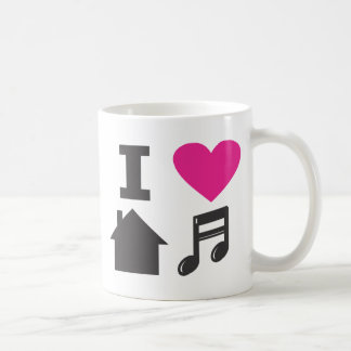 I love house music coffee mug