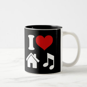 I Love House Music Coffee Mug   Ibiza Party Dance