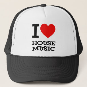 I Love House Music Hat