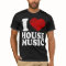 I Love House Music Heart Art Cool Remix T Shirt