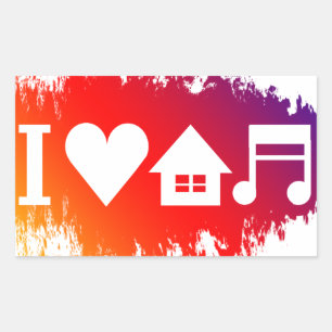 I love house music sticker