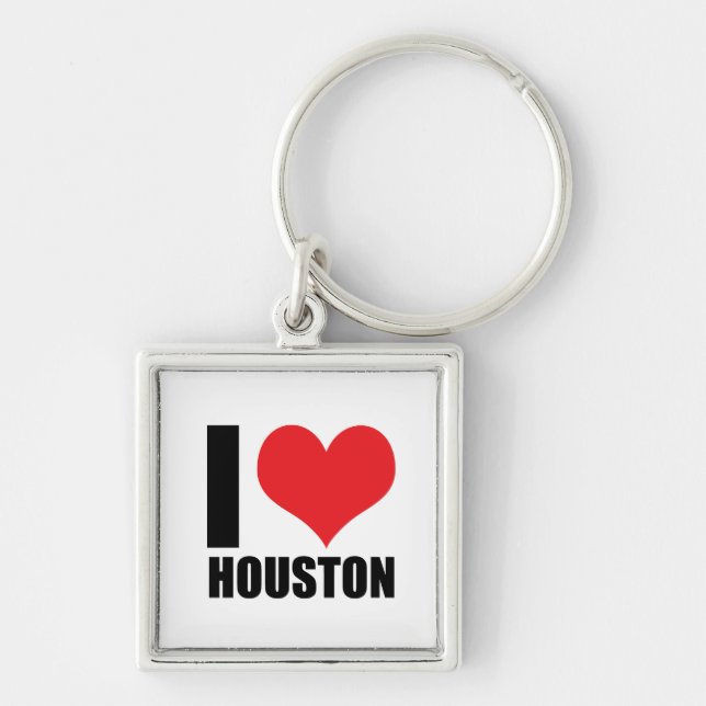 I love Houston Keychain (Front)