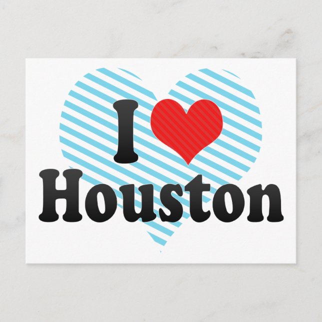 I Love Houston Postcard (Front)