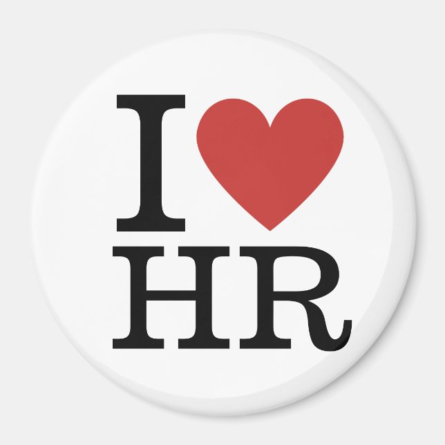 I ❤️ Love HR - Département RH - Magnet (Devant)
