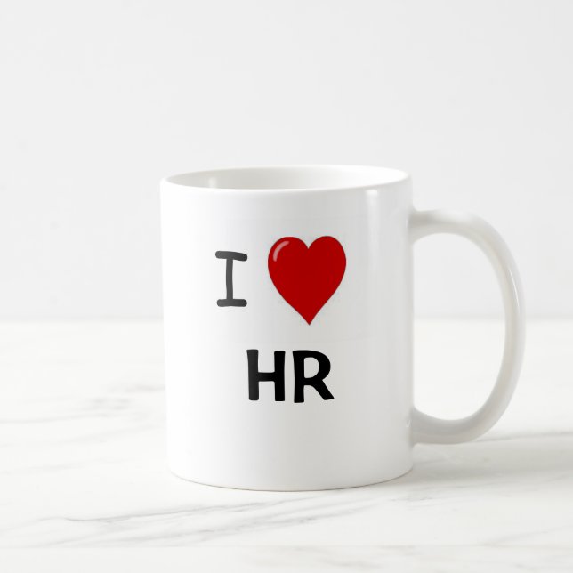 I Love HR  - Double sided HR Mug (Right)
