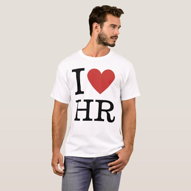 I ❤️ Love HR Hommes T-Shirt - Pour le personnel du (Devant entier)