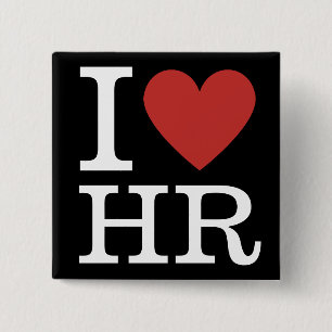 I ❤️ Love HR - HR Dept. - Pin Button 