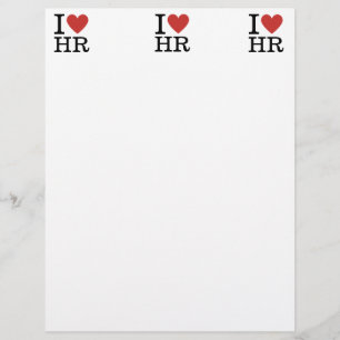 I ❤️ Love HR - Human Resources Depatment Letterhead