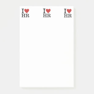 I ❤️ Love HR Post-it Notes - Human Resources Dept.