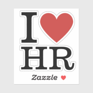 I ❤️ Love HR Vinly Sticker - HR Dept. Personnel