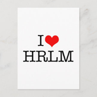 I LOVE HRLM POSTCARD